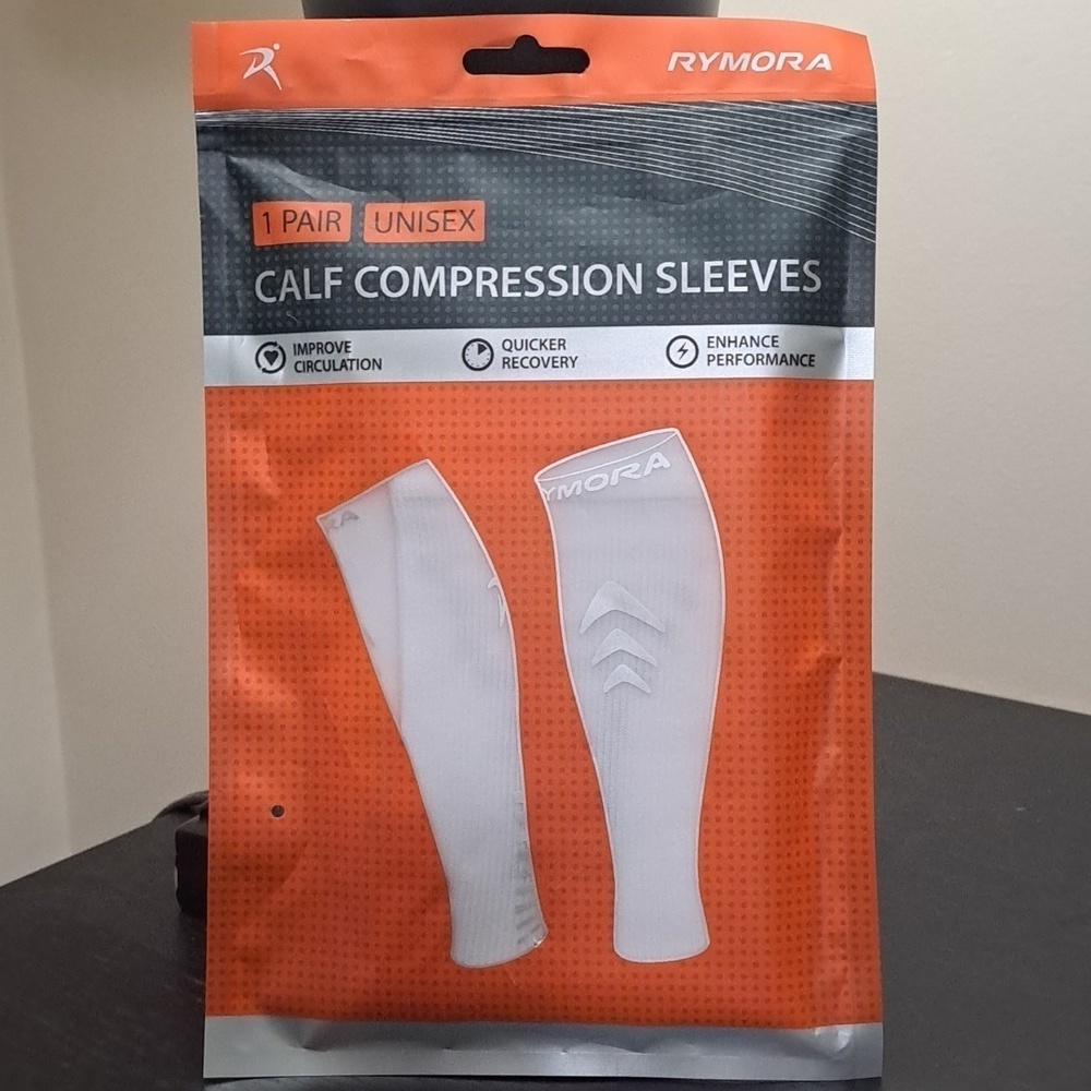 New Calf Compression Sleeves Unisex Large White